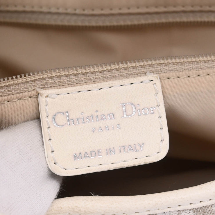 Christian Dior 2007 White Trotter Saddle Handbag