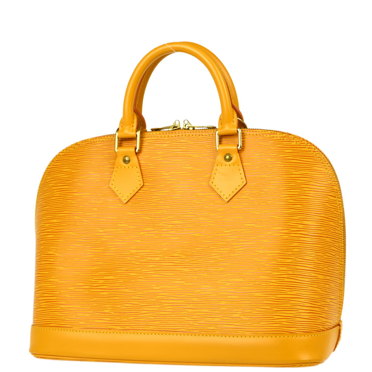 Louis Vuitton 1996 Yellow Epi Alma Handbag M52149