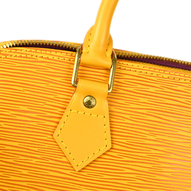 Louis Vuitton 1996 Yellow Epi Alma Handbag M52149