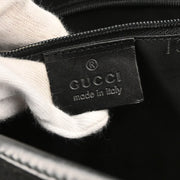 Gucci Black Suede GG Jackie Handbag