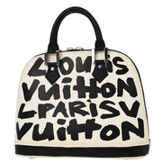 Louis Vuitton 2001 White Graffiti Alma MM Handbag M92179