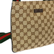 Gucci Brown Canvas GG Shoulder Bag