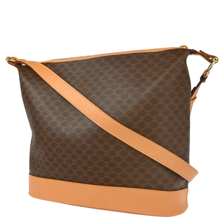 Celine Brown Macadam Shoulder Bag