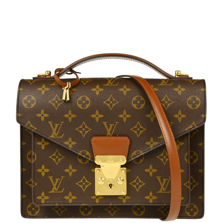 Louis Vuitton 2001 Monogram Monceau 28 Business Handbag M51185