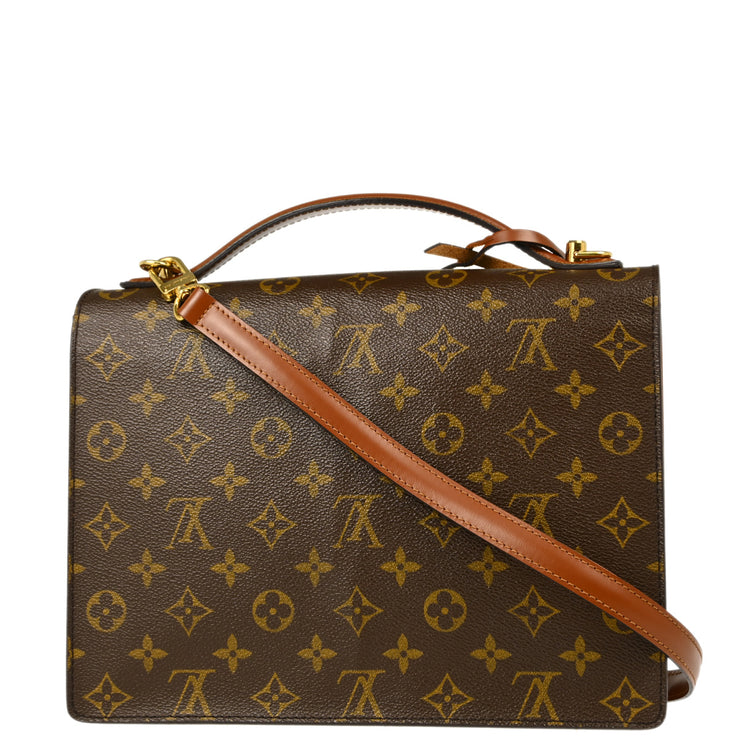 Louis Vuitton 2001 Monogram Monceau 28 Business Handbag M51185