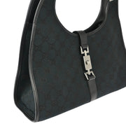 Gucci Black GG Jackie Hobo Handbag