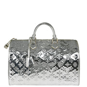 Louis Vuitton 2008 Silver Monogram Miroir Speedy 35 Handbag M95271