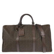 Celine Brown Macadam 2way Shoulder Duffle Bag