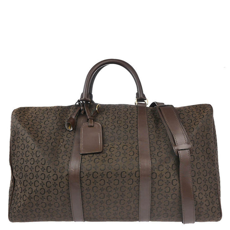 Celine Brown Macadam 2way Shoulder Duffle Bag