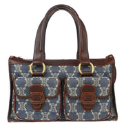 Celine Blue Denim Macadam Handbag