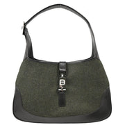 Gucci Gray Wool GG Jackie Handbag