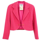 Chanel 1994 Single Breasted Jacket Pink #38