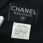 Chanel 1997 Single Breasted Jacket Black #44