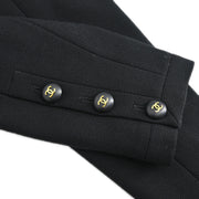 Chanel Setup Suit Jacket Skirt Black #36