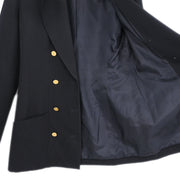 Chanel Double Breasted Jacket Black 01973 #40