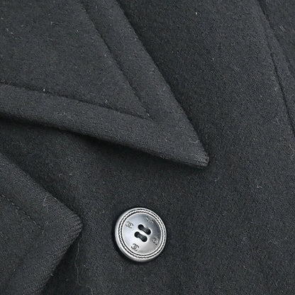 Chanel 1998 Double Breasted Jacket Coat Black #38