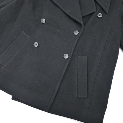 Chanel 1998 Double Breasted Jacket Coat Black #38