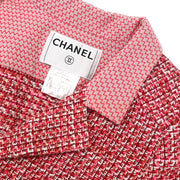 Chanel 2002 Single Breasted Jacket Red #36