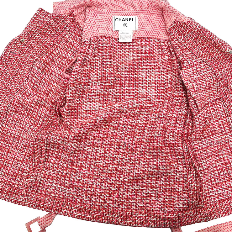 Chanel 2002 Single Breasted Jacket Red #36