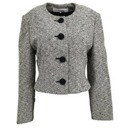 Christian Dior Collarless Jacket Gray #13