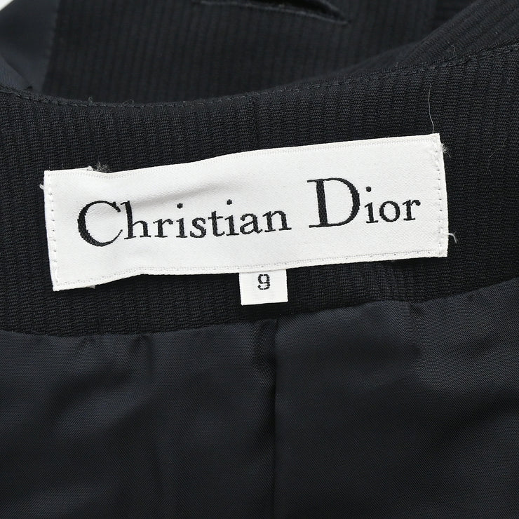 Christian Dior Collarless Jacket Black #9