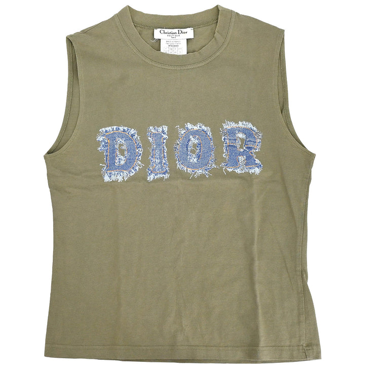 Christian Dior 2003 Sleeveless Top Khaki #42