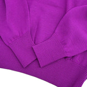 Yves Saint Laurent Setup Suit Top Skirt Purple #M #9