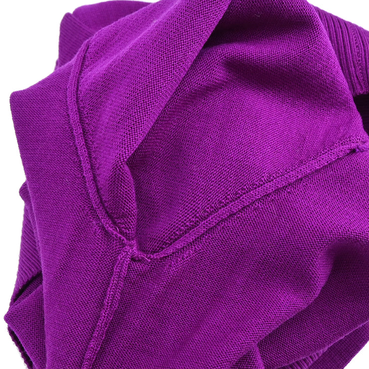 Yves Saint Laurent Setup Suit Top Skirt Purple #M #9