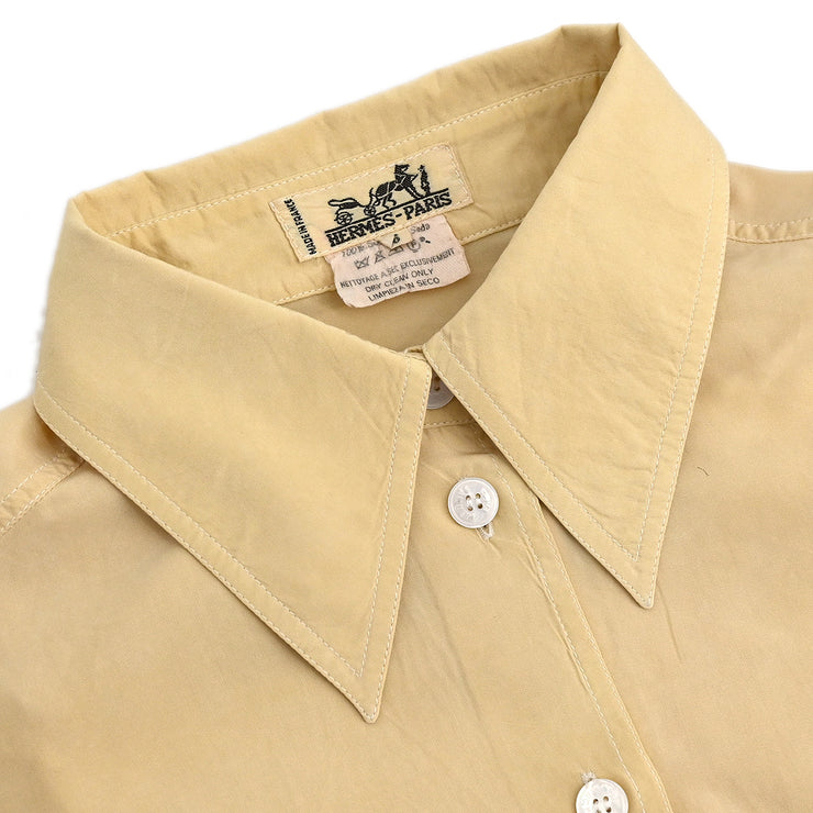 Hermes Shirt Blouse Yellow #36