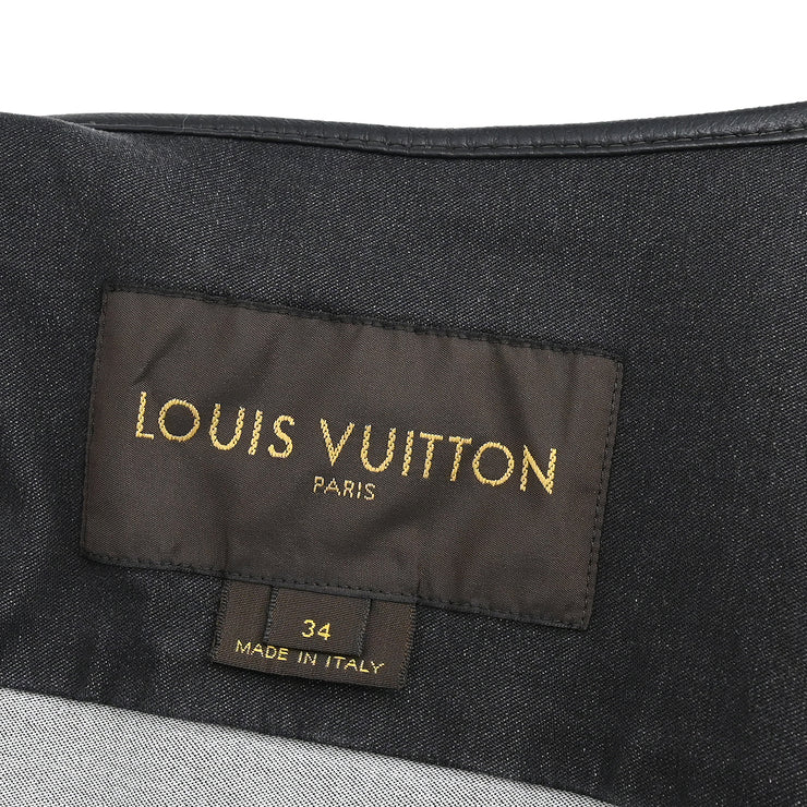 Louis Vuitton Collarless Jacket Black CA36929 #34