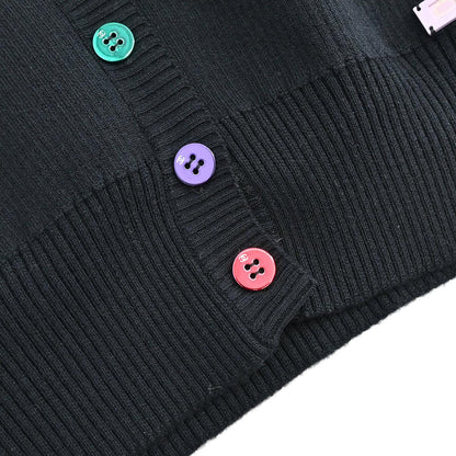 Chanel 2001 Setup Suit Cardigan Skirt Black #38
