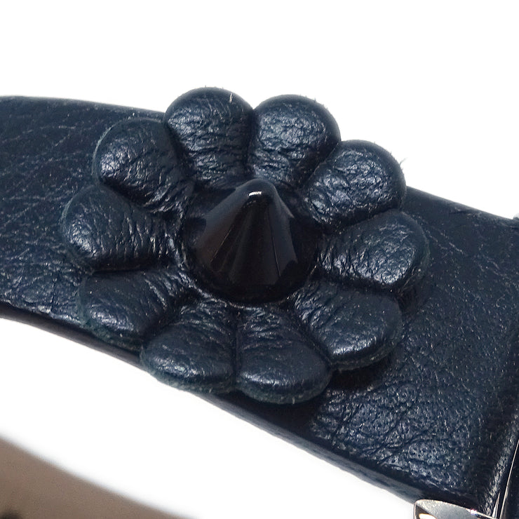 Fendi Momento Flowerland F234031011 Quartz Watch SS Black