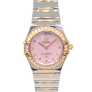 Omega Constellation Quartz Watch 18KPG SS Diamond