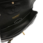 Chanel 2001-2003 Black Caviar Small Classic Double Flap Shoulder Bag