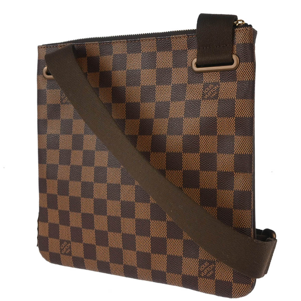 Louis Vuitton 2011 Damier Pochette Plat Brooklyn Shoulder Bag N41100