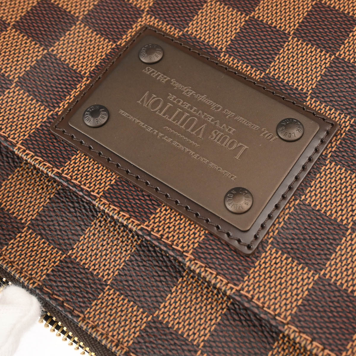 Louis Vuitton 2011 Damier Pochette Plat Brooklyn Shoulder Bag N41100