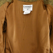 Chanel 1996 Setup Suit Jacket Skirt Brown #38