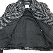 Chanel 2003 Setup Suit Jacket Skirt Black #38