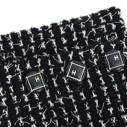 Chanel 2003 Setup Suit Jacket Skirt Black #38