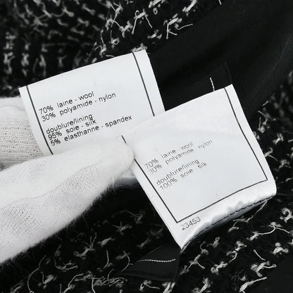 Chanel 2003 Setup Suit Jacket Skirt Black #38