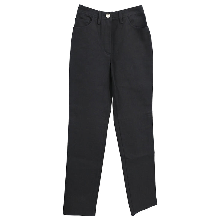 Chanel 1997 Long Denim Pants Black #34