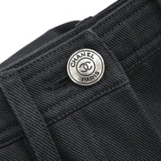 Chanel 1997 Long Denim Pants Black #34