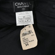 Chanel 1997 Long Denim Pants Black #34