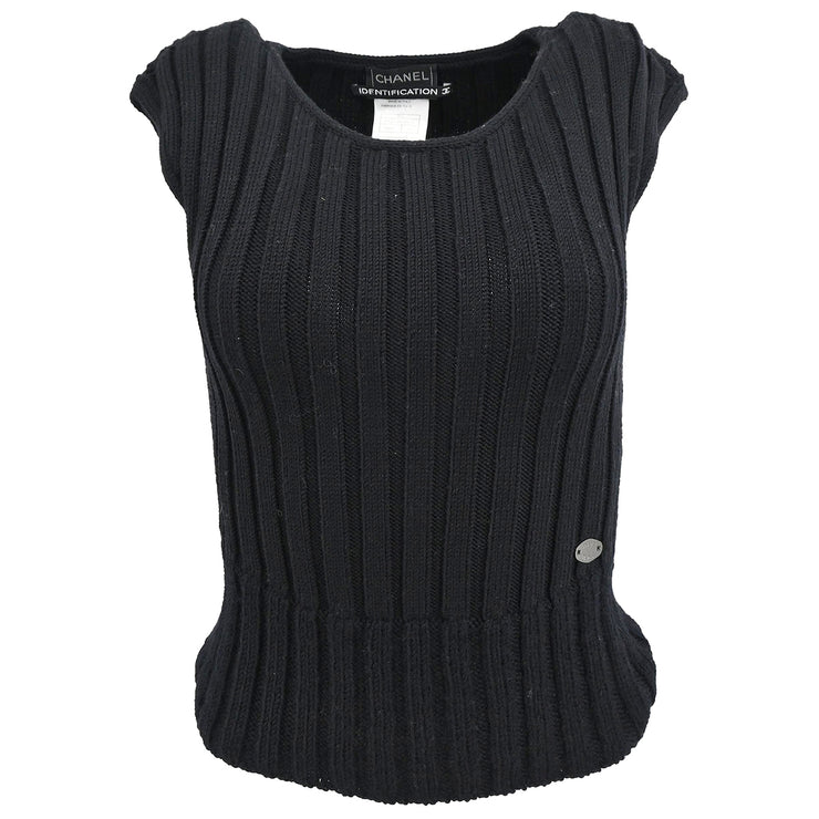 Chanel 1999 Sleeveless Top Black #36