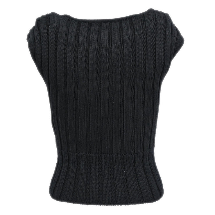 Chanel 1999 Sleeveless Top Black #36