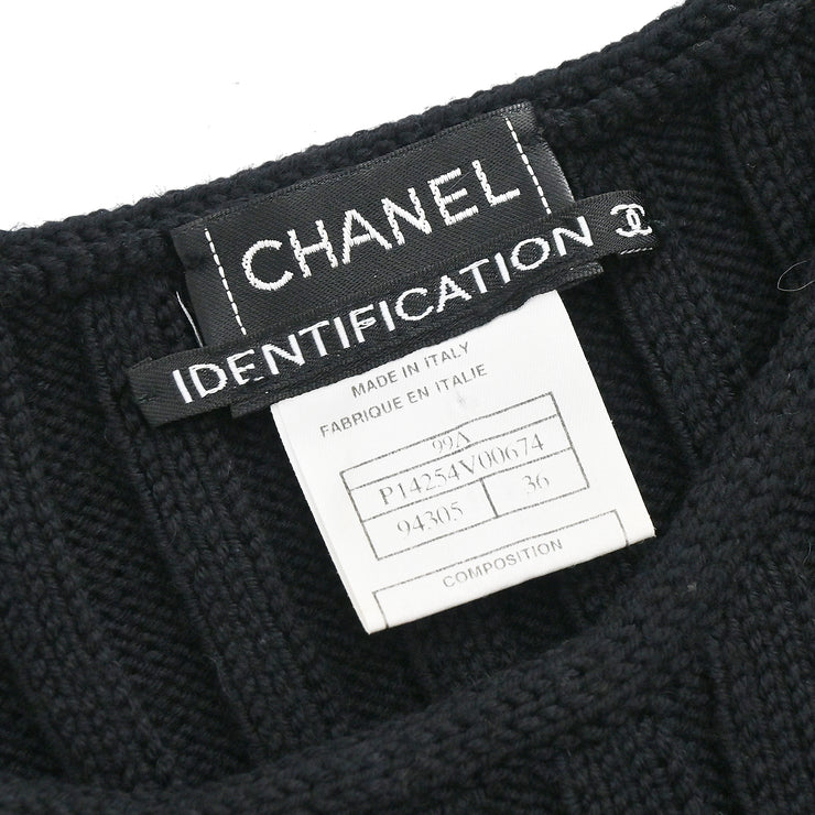 Chanel 1999 Sleeveless Top Black #36