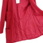 Chanel Collarless Jacket Red 20 #40