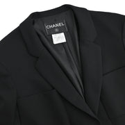 Chanel 1998 Single Breasted Jacket Black #38