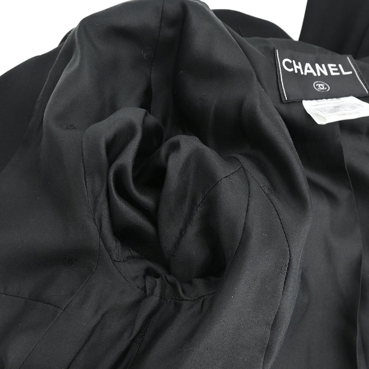 Chanel 1998 Single Breasted Jacket Black #38