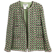 Chanel 2002 Collarless Jacket Green #38